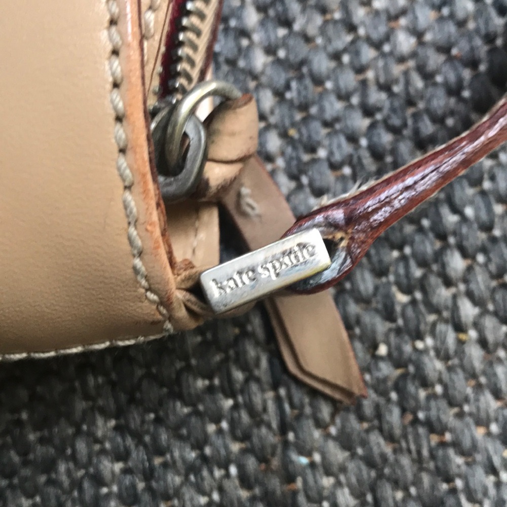 KATE SPADE • Leather Camel Color • Silver Hardware - Picture 7 of 8
